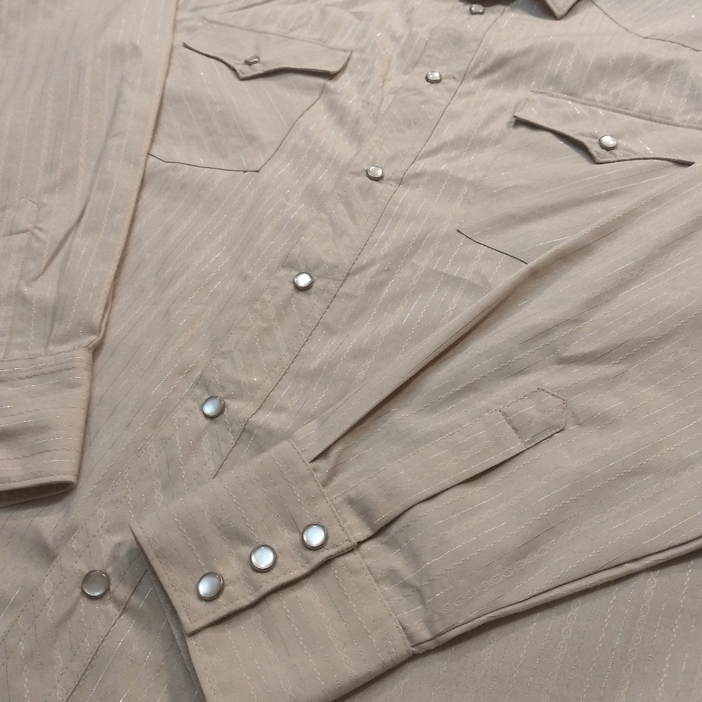 Buffalo Western pearl snap on button down shirt